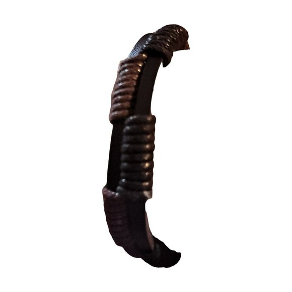 Men's 3 Piece Handmade Leather Bracelet Adj Wear 1-2 or 3 Teen Gothic Punk Gift - Picture 4 of 6